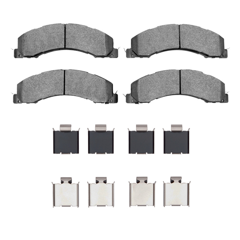 Dodge Ram 4500 Brake Pads - Rear + Front - R1 Concepts - Semi Metallic - `08-`25